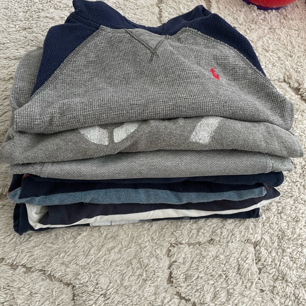 Bundle Toddler long sleeve shirt polo Ralph Lauren shirt Janie and Jack shirt